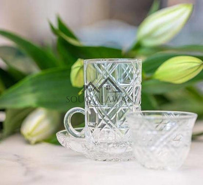 طقم شاي و قهوة 18 قطعة - SOUQ ALAWANI 