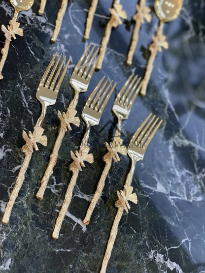 طقم ملاعق نحاسي 24 قطعة - SOUQ ALAWANI 