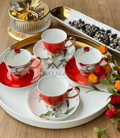 طقم فناجين قهوة 8 قطع - SOUQ ALAWANI 