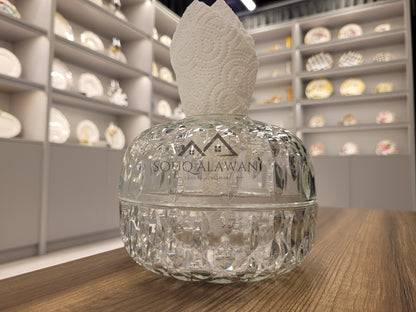 علب مناديل زجاجية فاخرة - SOUQ ALAWANI 
