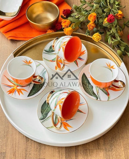 طقم فناجين قهوة 8 قطع - SOUQ ALAWANI 