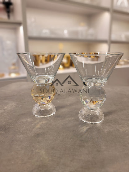 طقم كاسات حلى كريستال 6 قطع - SOUQ ALAWANI 