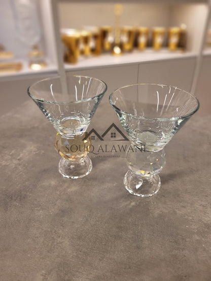طقم كاسات حلى كريستال 6 قطع - SOUQ ALAWANI 