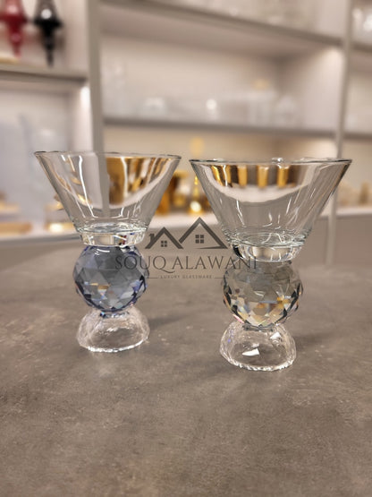 طقم كاسات حلى كريستال 6 قطع - SOUQ ALAWANI 