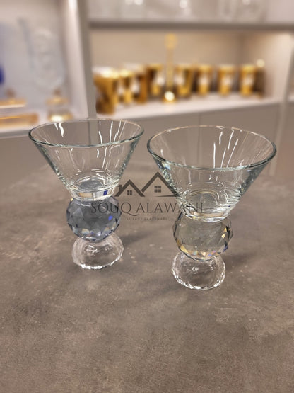طقم كاسات حلى كريستال 6 قطع - SOUQ ALAWANI 