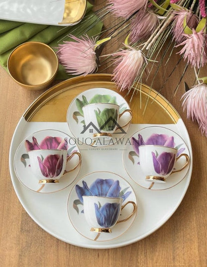 طقم فناجين قهوة 8 قطع - SOUQ ALAWANI 