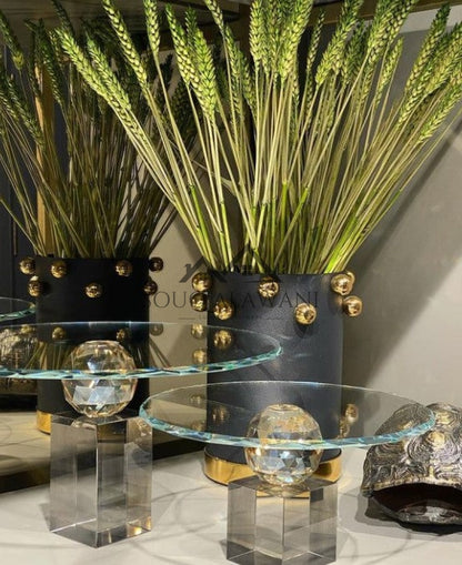 طقم ستاند كيك كريستال - SOUQ ALAWANI 