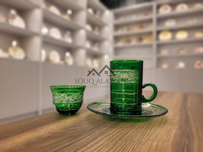 طقم ضيافة 18 قطعة - SOUQ ALAWANI 