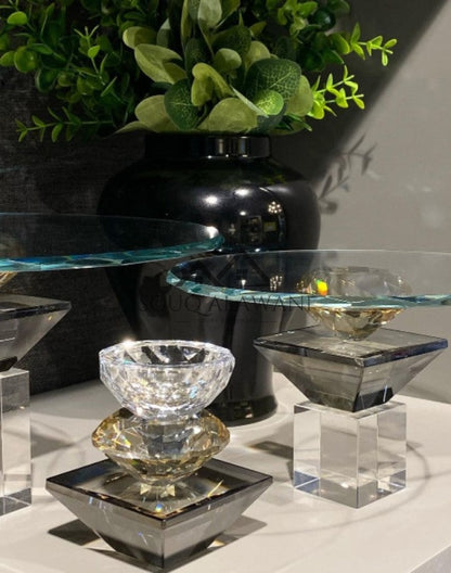 طقم ستاند كيك كريستال - SOUQ ALAWANI 