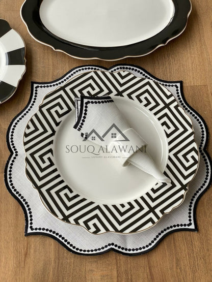 طقم مفارش & مناديل السفرة . 6 قطع - SOUQ ALAWANI 