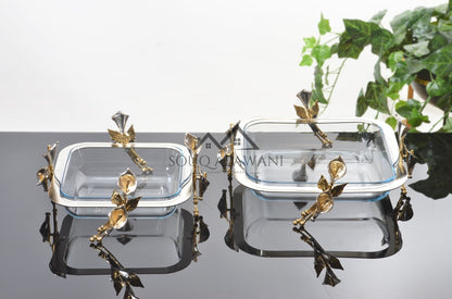 طقم سخانات طعام زجاجية 6 قطع - SOUQ ALAWANI 