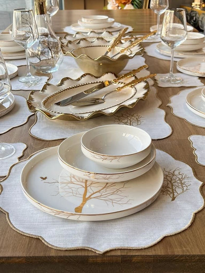 طقم سفرة 6 أشخاص -64- قطعة - SOUQ ALAWANI 