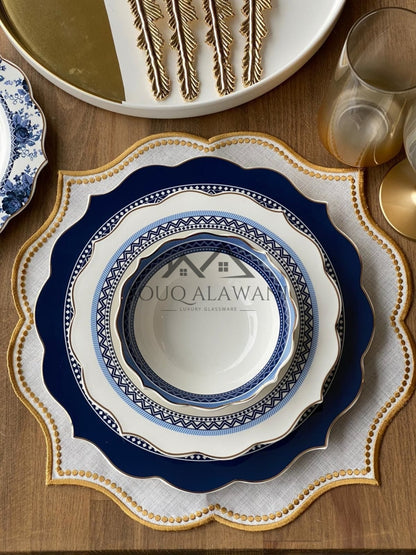 طقم مفارش & مناديل السفرة . 6 قطع - SOUQ ALAWANI 