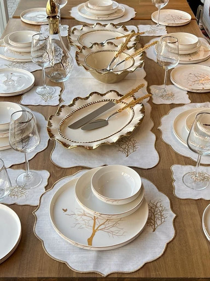 طقم سفرة 6 أشخاص -64- قطعة - SOUQ ALAWANI 